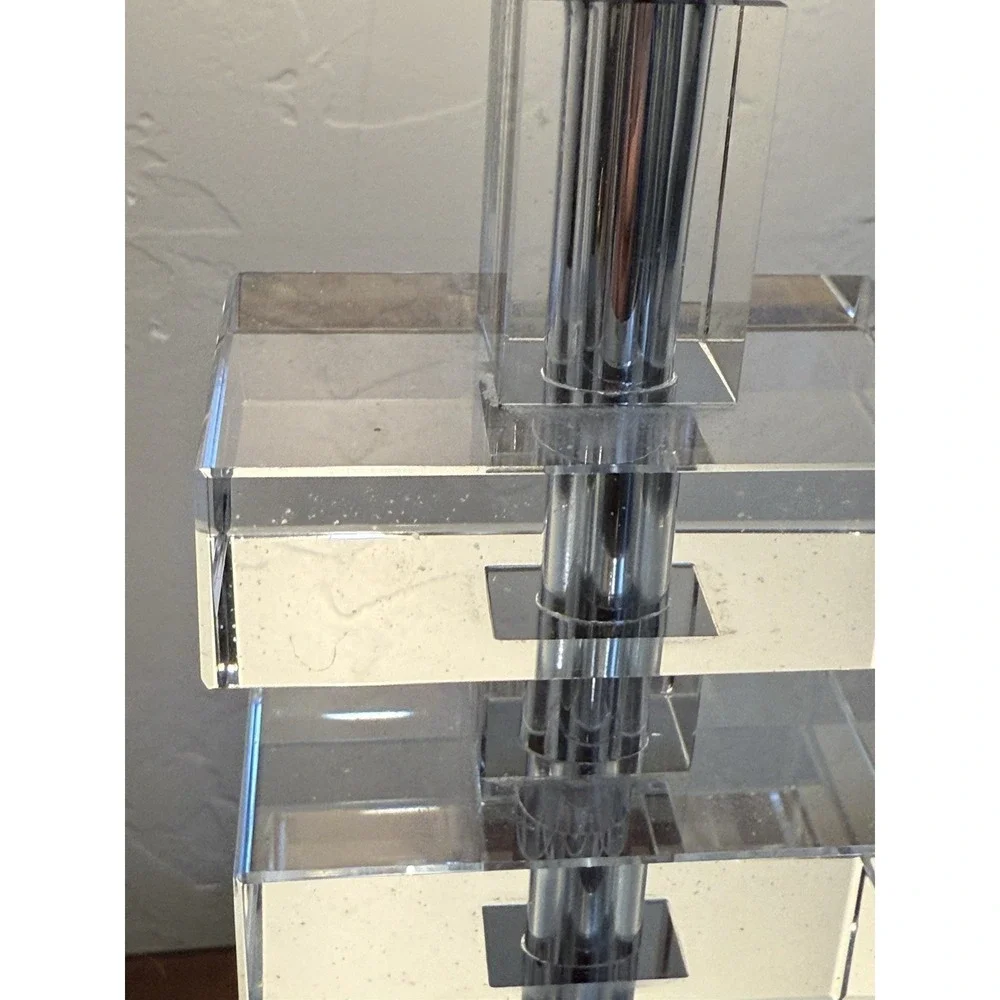 Acrylic‎ Table Office Lamp Clear geometric Cube 14